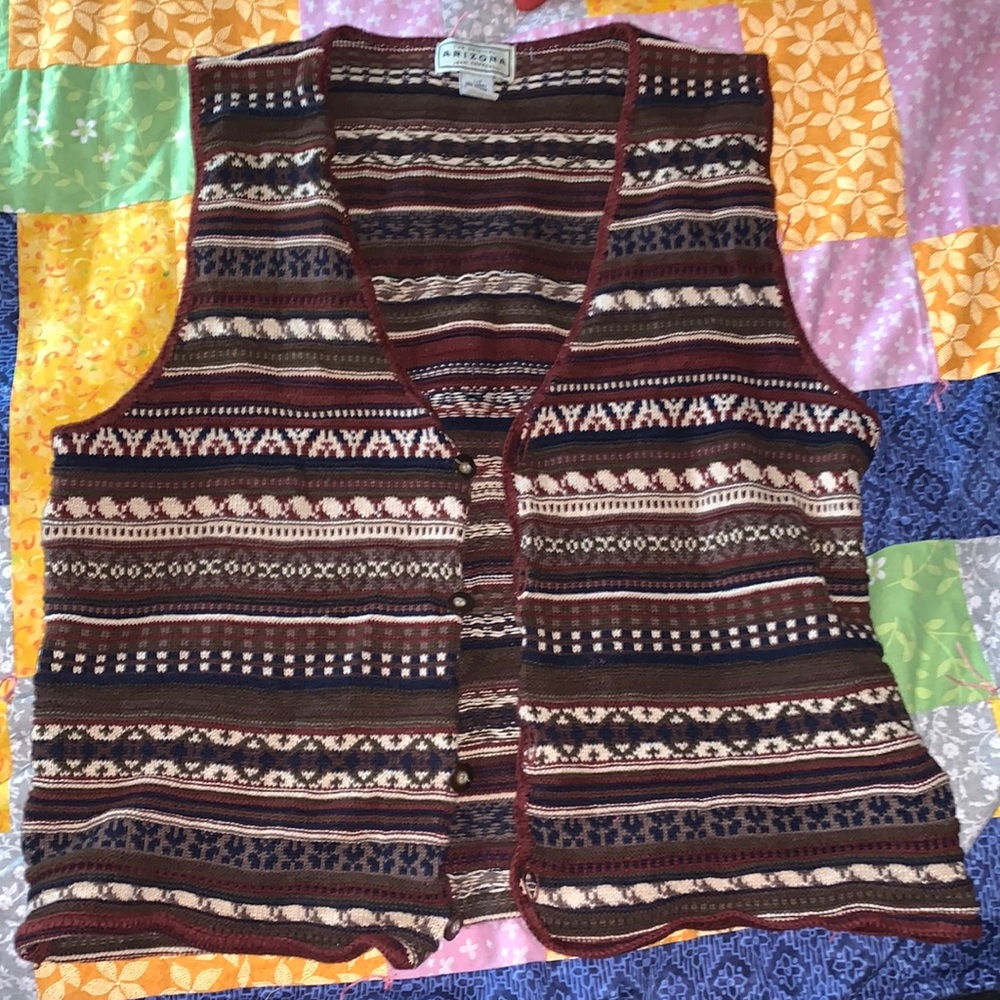 Button up sweater vest